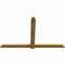 Ekena Millwork Eugene Rough Sawn Timber Gable Bracket, Western Red Cedar, 96"W x 60"H x 2"D x 6"F, 15/12 Pitch GBW096X60X0206EUG00RWR - alternate 4